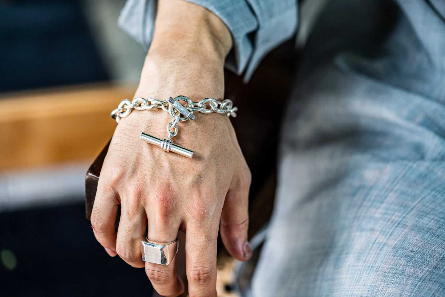 WAKAN SILVER SMITH - Hang down bracelet - SILVER
