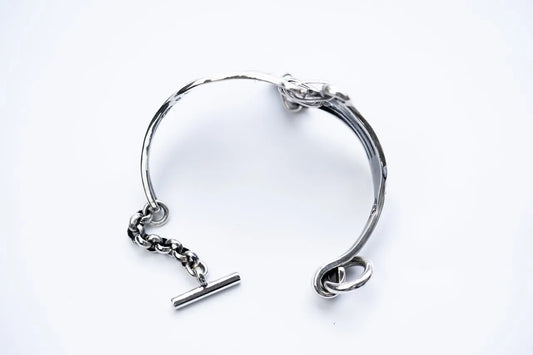 WAKAN SILVER SMITH - Double cutlery bracelet - SILVER