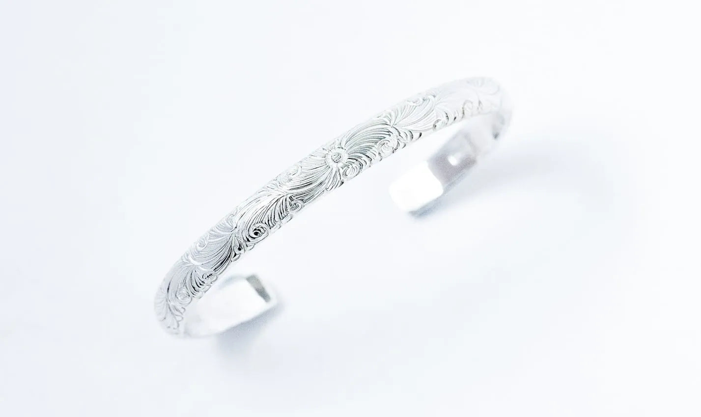 WAKAN SILVER SMITH - Arabesque bangle S - SILVER