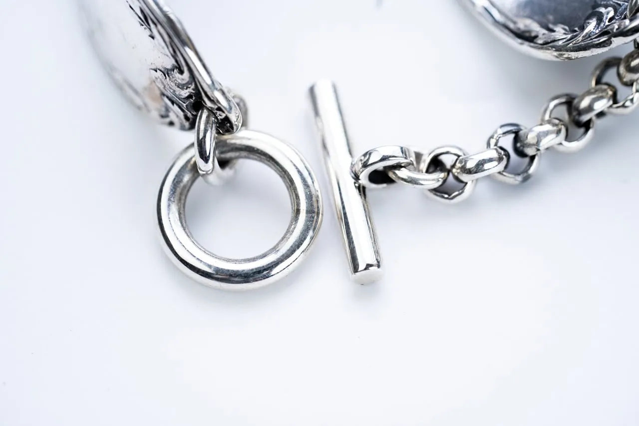 WAKAN SILVER SMITH - Double cutlery bracelet - SILVER