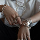 WAKAN SILVER SMITH - Arabesque Hopi chain bracelet - SILVER