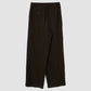 JOHN MASON SMITH / JANE SMITH - SILK NOIL GARMENT DYE PAJAMA PANTS - BROWN