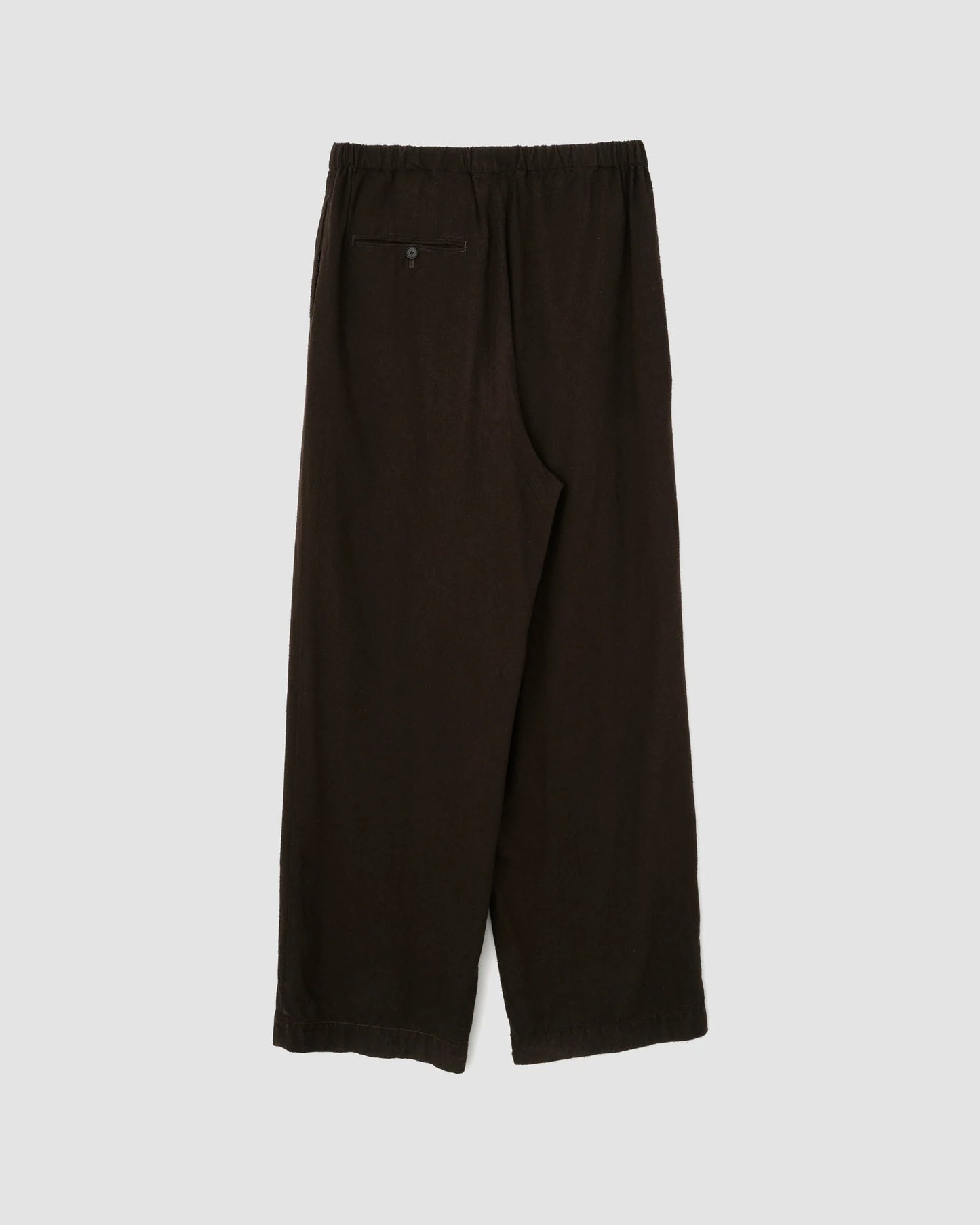 JOHN MASON SMITH / JANE SMITH - SILK NOIL GARMENT DYE PAJAMA PANTS - BROWN
