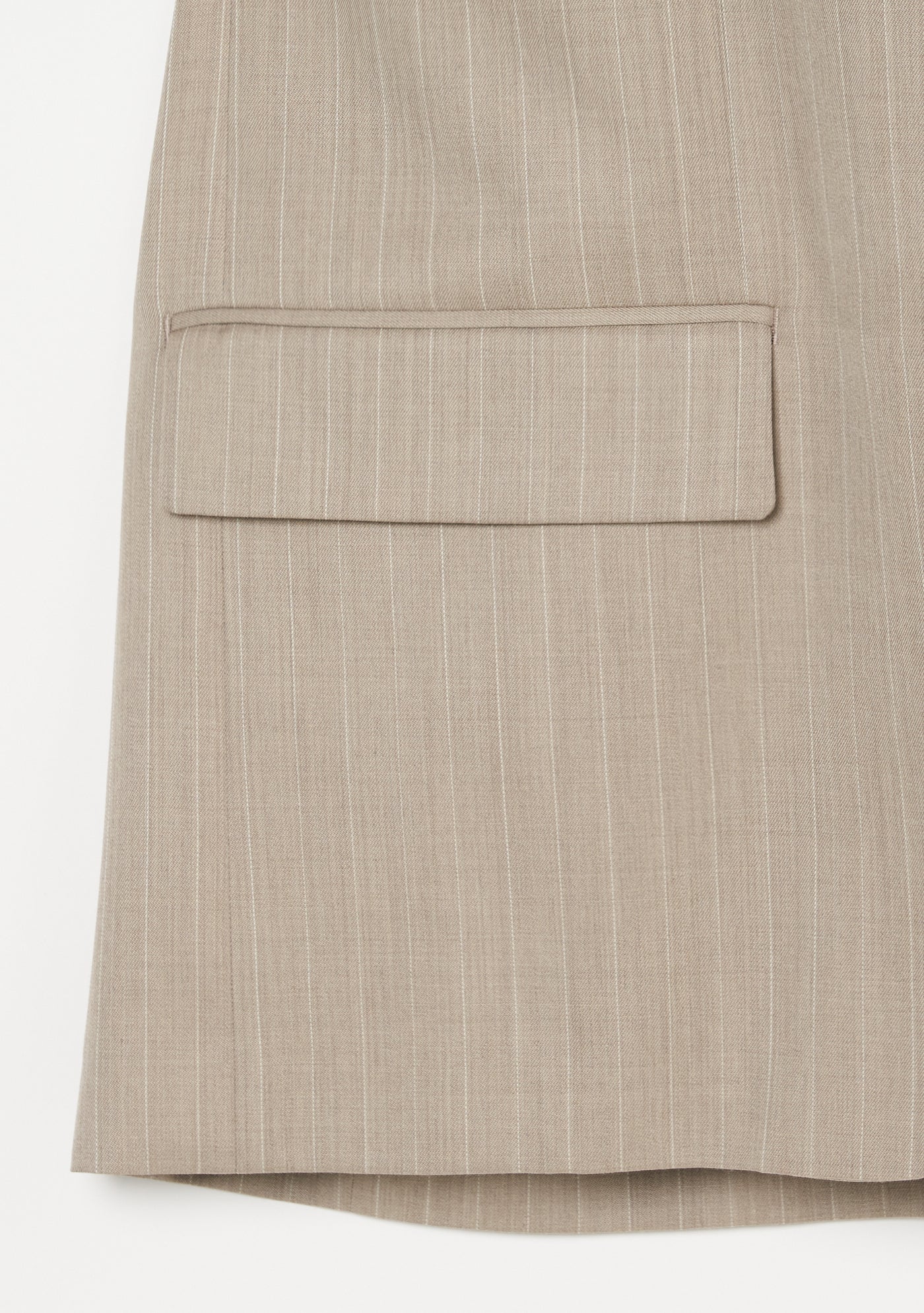 INSCRIRE Wool Back Open Jacket - BEIGE STRIPE – un