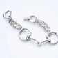 WAKAN SILVER SMITH - Horse bit bracelet L - SILVER