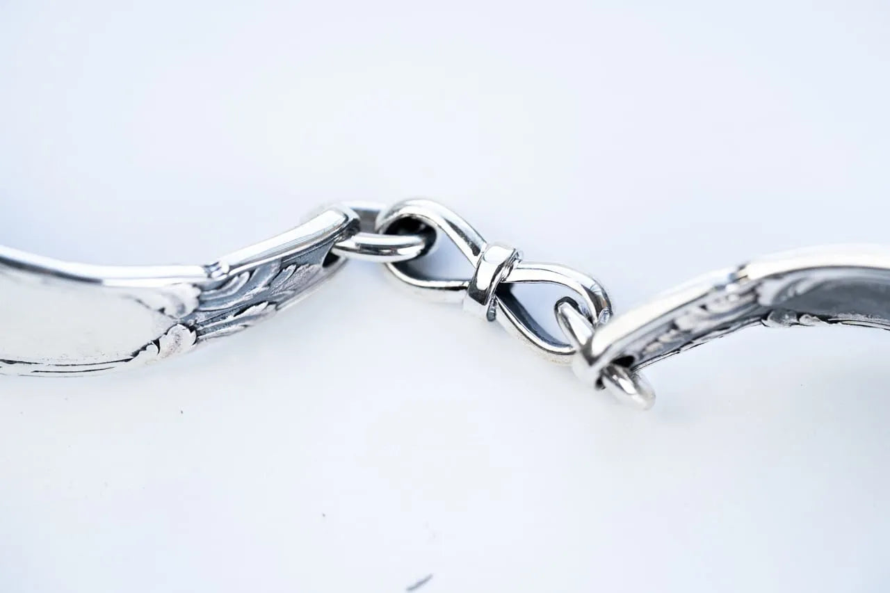 WAKAN SILVER SMITH - Double cutlery bracelet - SILVER