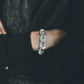 WAKAN SILVER SMITH - Spirit Horseshoe Bracelet (ALL beads) - SILVER