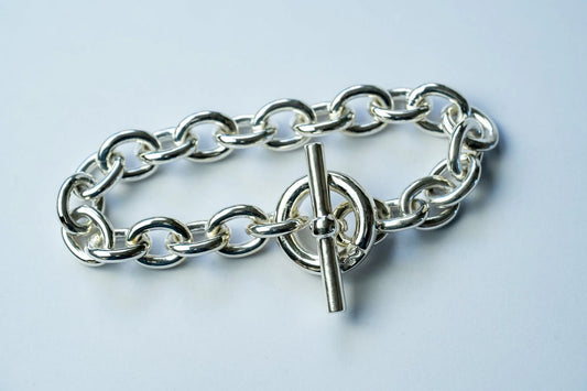 WAKAN SILVER SMITH - Hook connect bracelet (Large) - SILVER