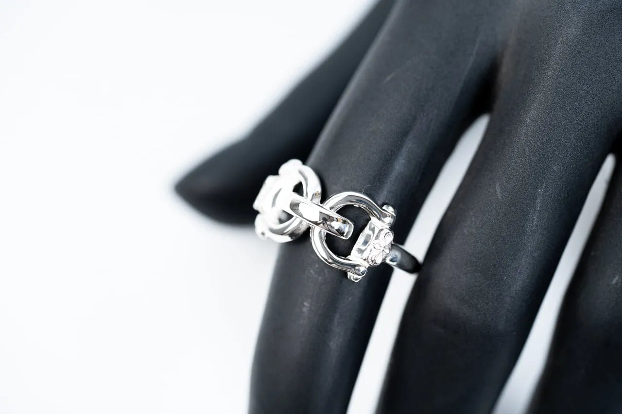 WAKAN SILVER SMITH - Horse bit ring - SILVER
