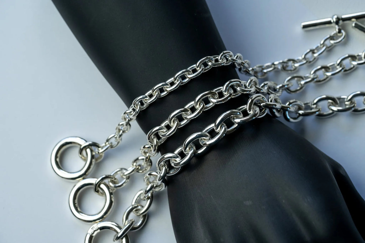 WAKAN SILVER SMITH - Hook connect bracelet (Medium) - SILVER