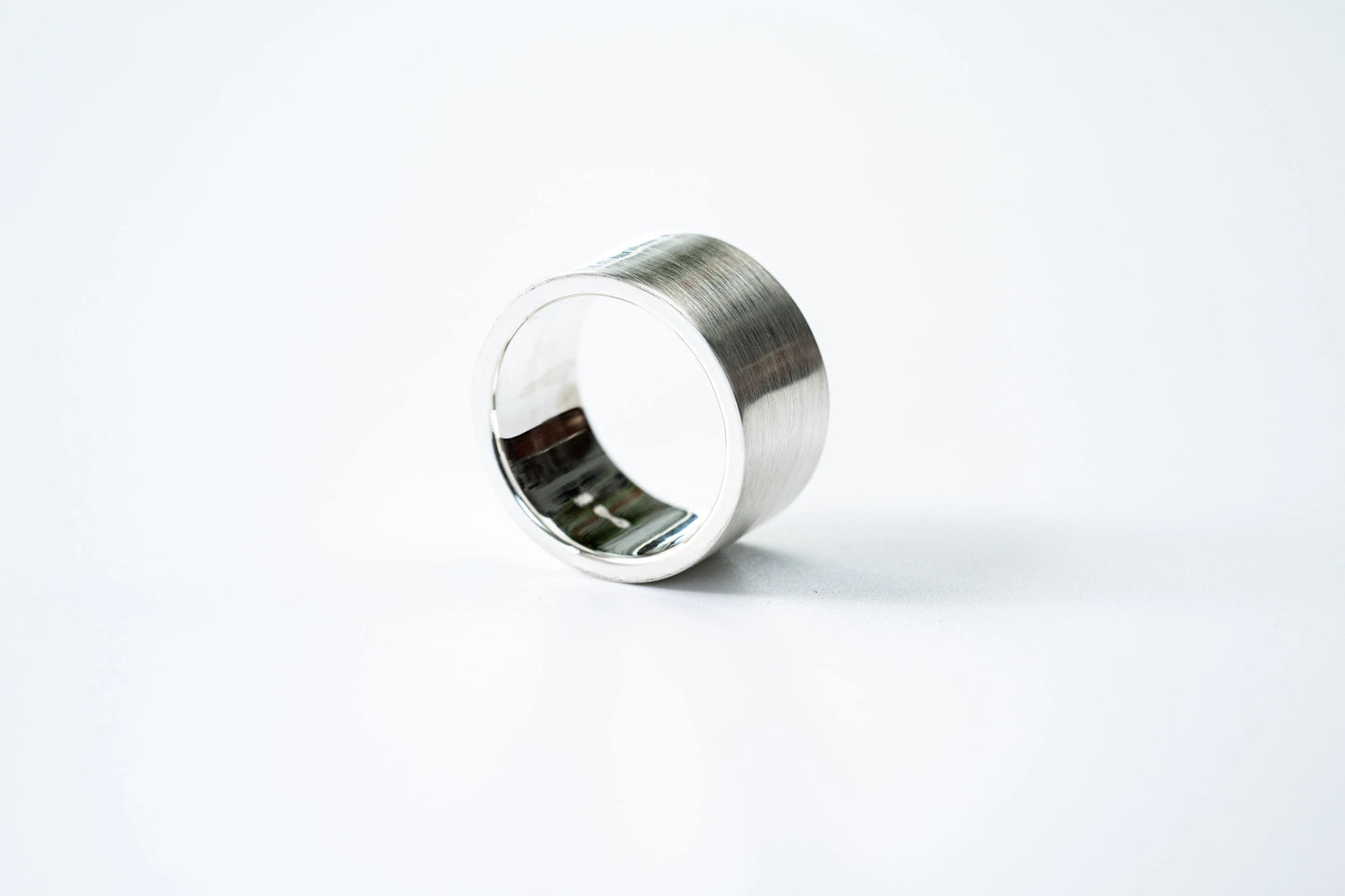 WAKAN SILVER SMITH - 12mm Matte ring  - SILVER