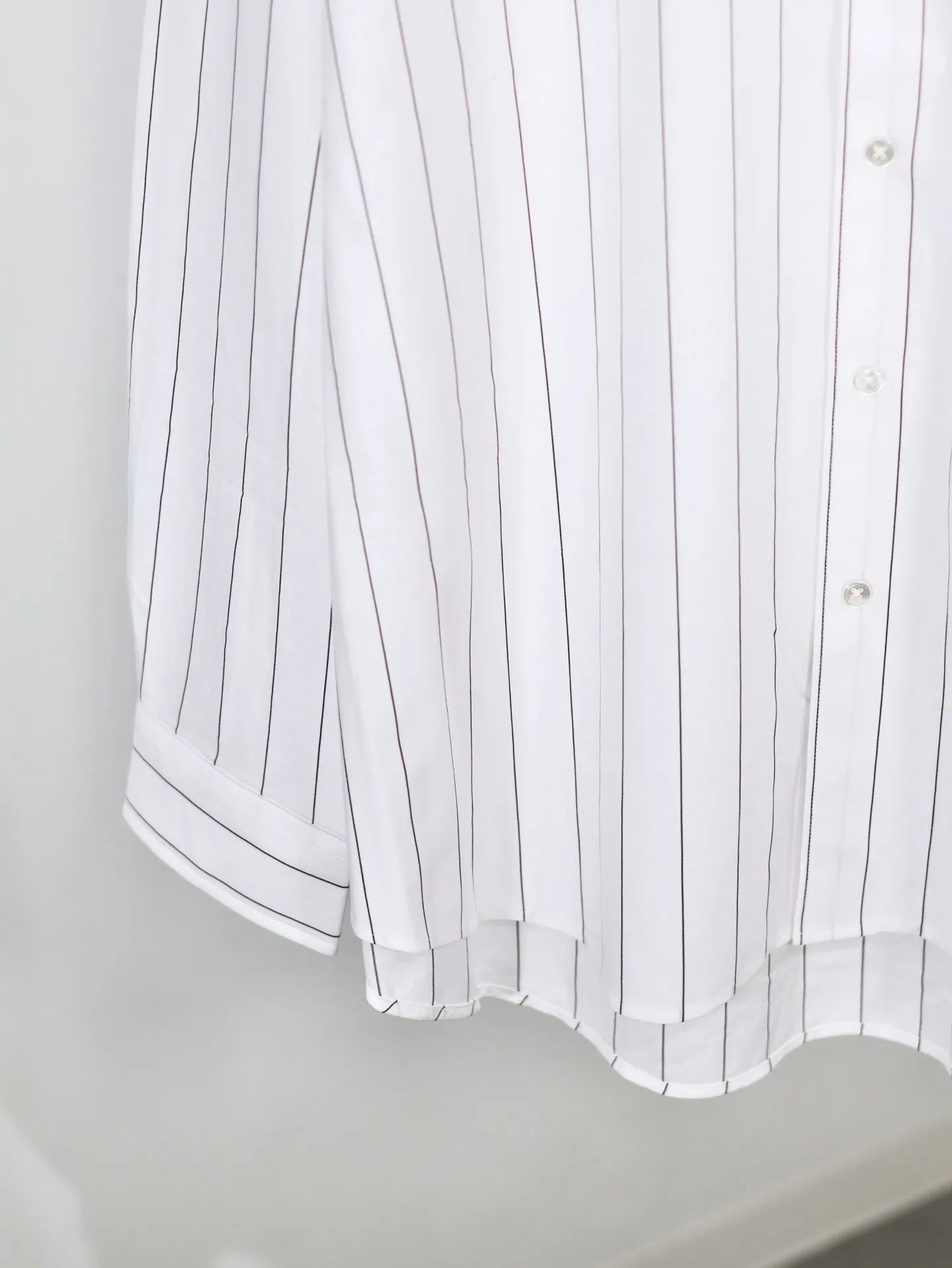 KANEMASA PHIL. - 46G Atmosphere Stripe Shirt - WHITE(Nova White)
