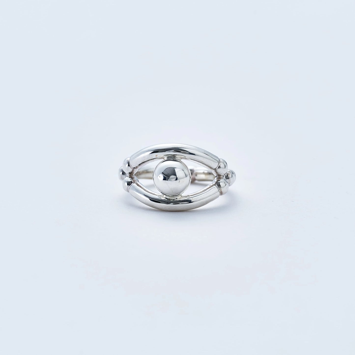 WAKAN SILVER SMITH - Breastplate Ring (Eye of Truth) - SILVER