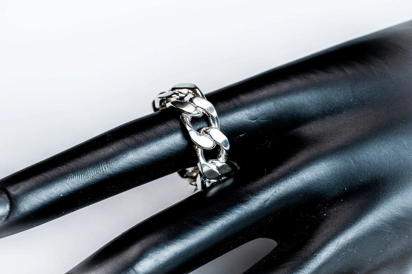 WAKAN SILVER SMITH - Gourmette(グルメット) Chain ring L - SILVER