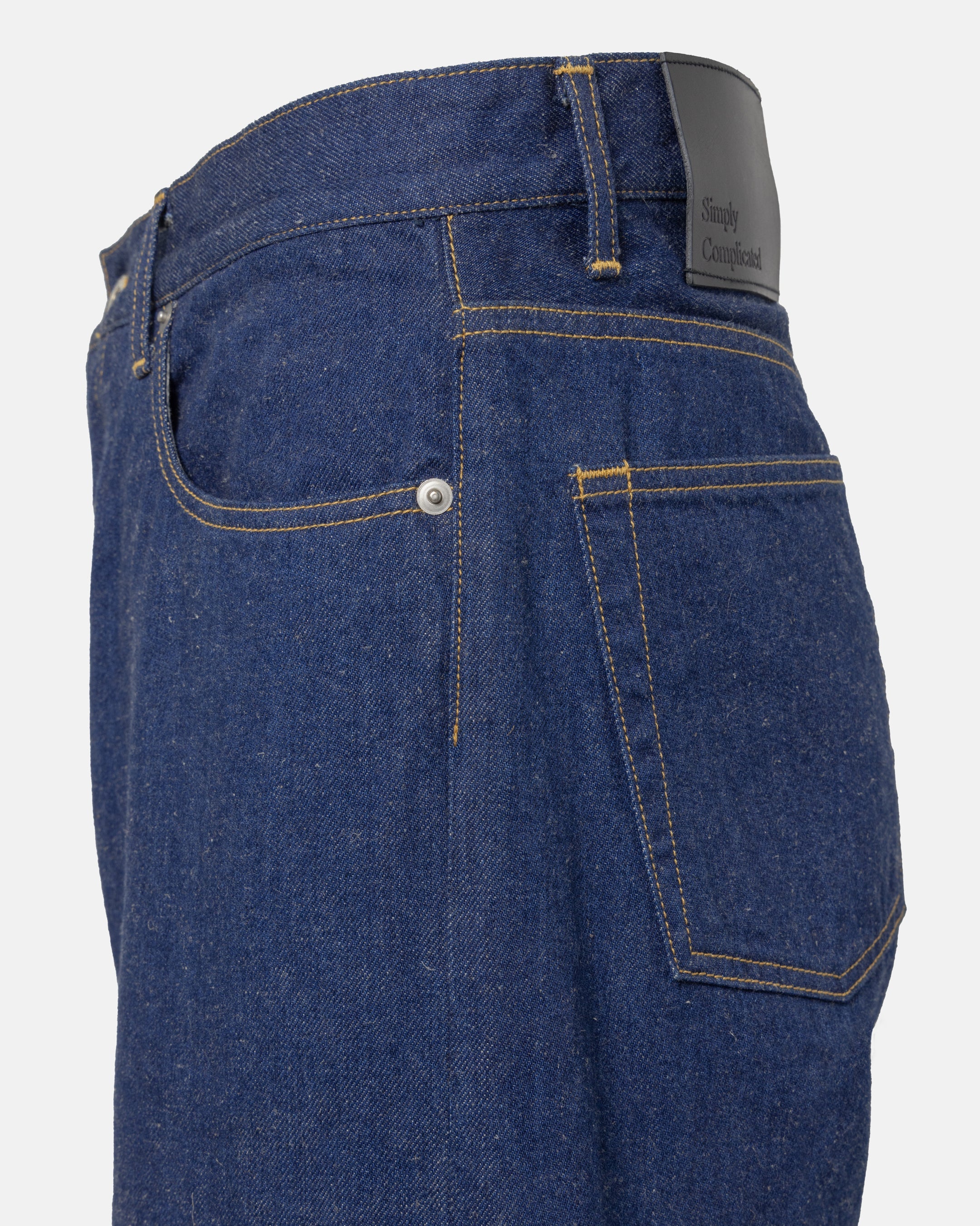 【値下げ可】simply complicated デニム indigo サイズ3 SimplyComplicated BF SELVEDGE JEAN - DARK INDIGO – un