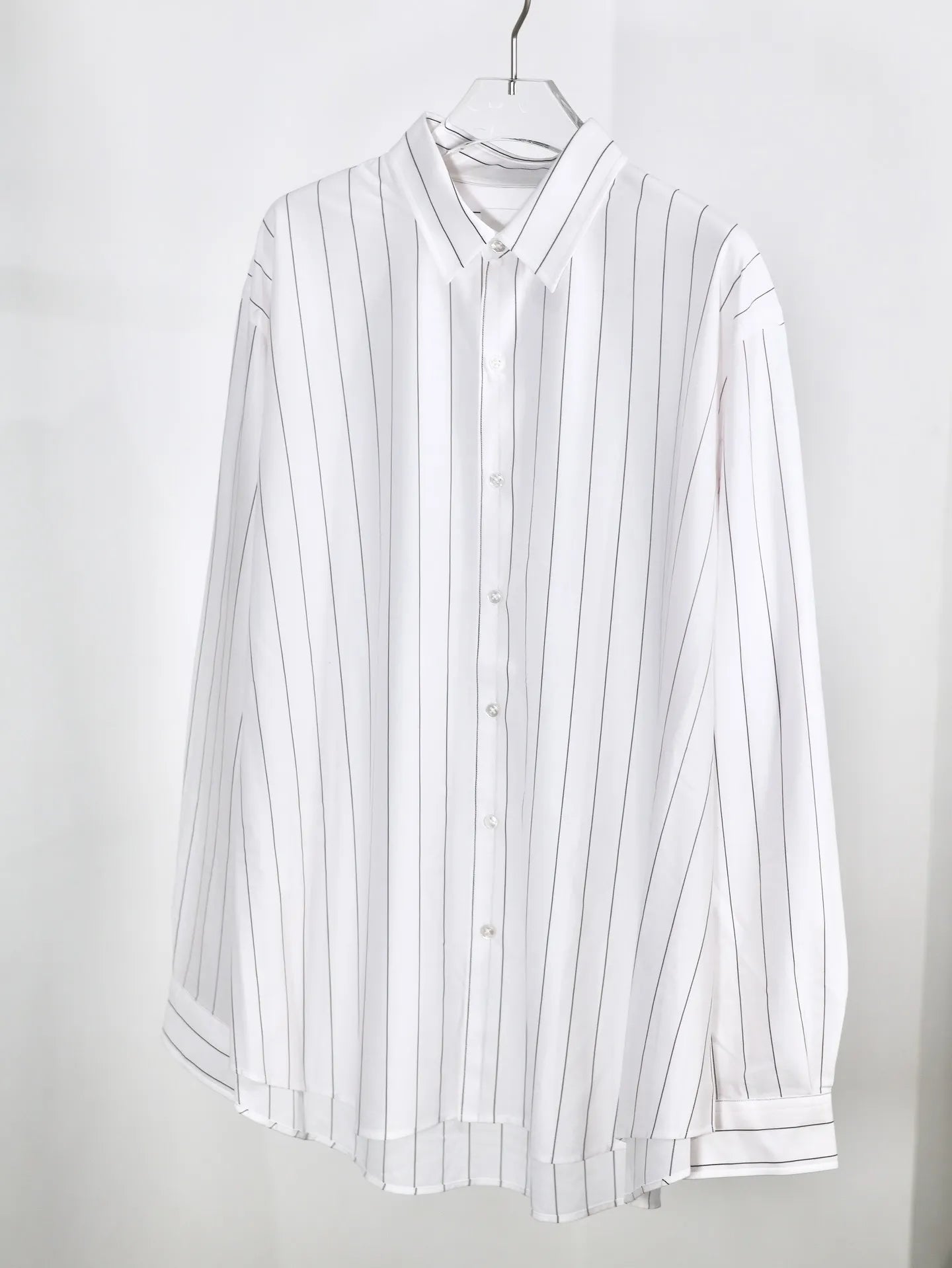 KANEMASA PHIL. - 46G Atmosphere Stripe Shirt - WHITE(Nova White)