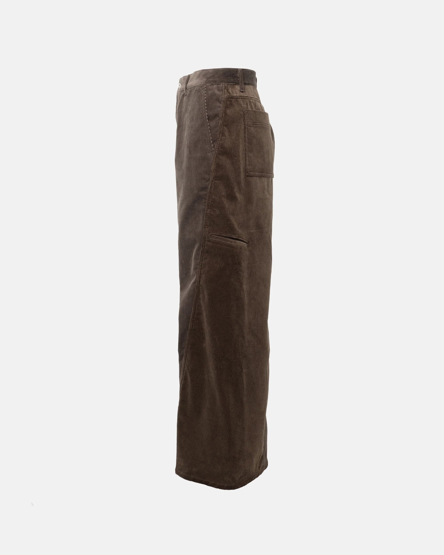 SimplyComplicated - CORD TWIST WORK PANTS - BROWN