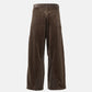 SimplyComplicated - CORD TWIST WORK PANTS - BROWN