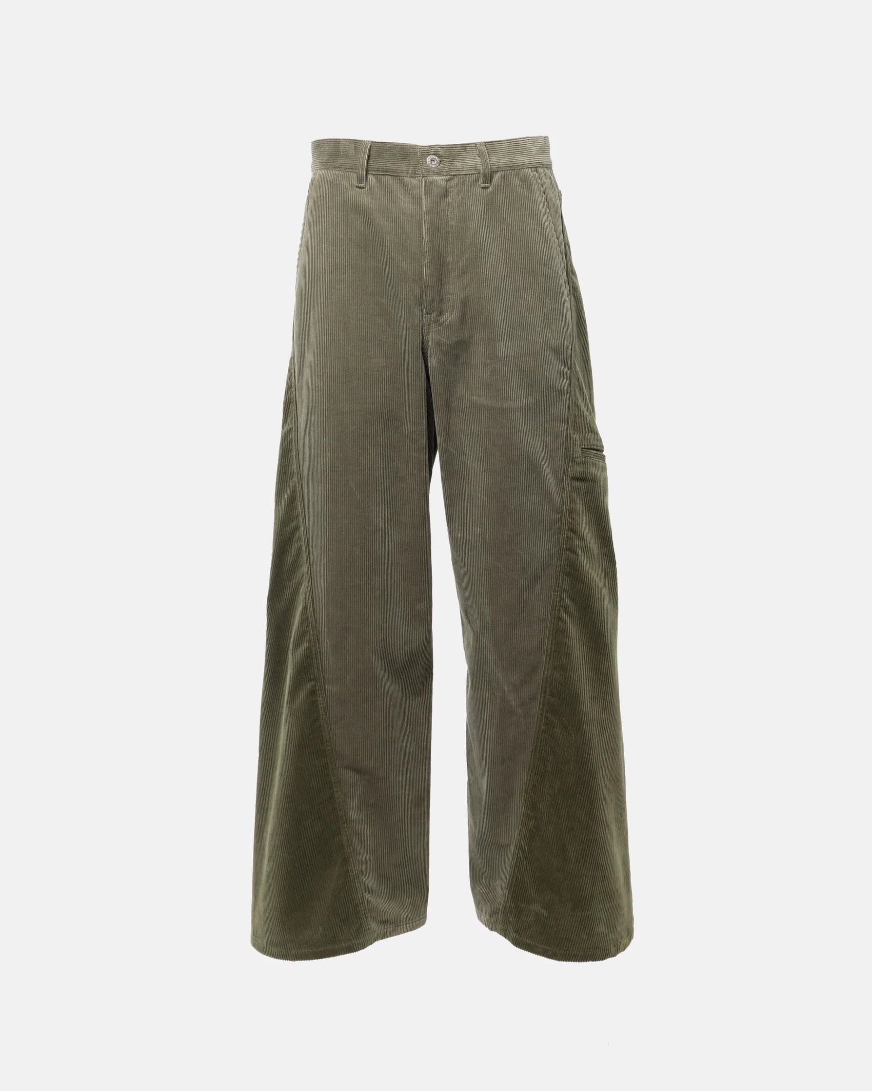 SimplyComplicated - CORD TWIST WORK PANTS - OLIVE