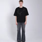 TANAKA - THE BOXY TEE - BLACK(EMBROIDERY)