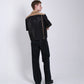TANAKA - BOWLING SHIRT - BLACK(EMBROIDERY)