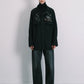 TANAKA - TRACK HALF COAT - BLACK(FLOWER)