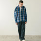 SimplyComplicated - RAW EDGE CHECK SHIRT - BLUE CHECK
