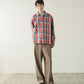SimplyComplicated - RAW EDGE CHECK SHIRT - RED CHECK