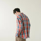 SimplyComplicated - RAW EDGE CHECK SHIRT - RED CHECK