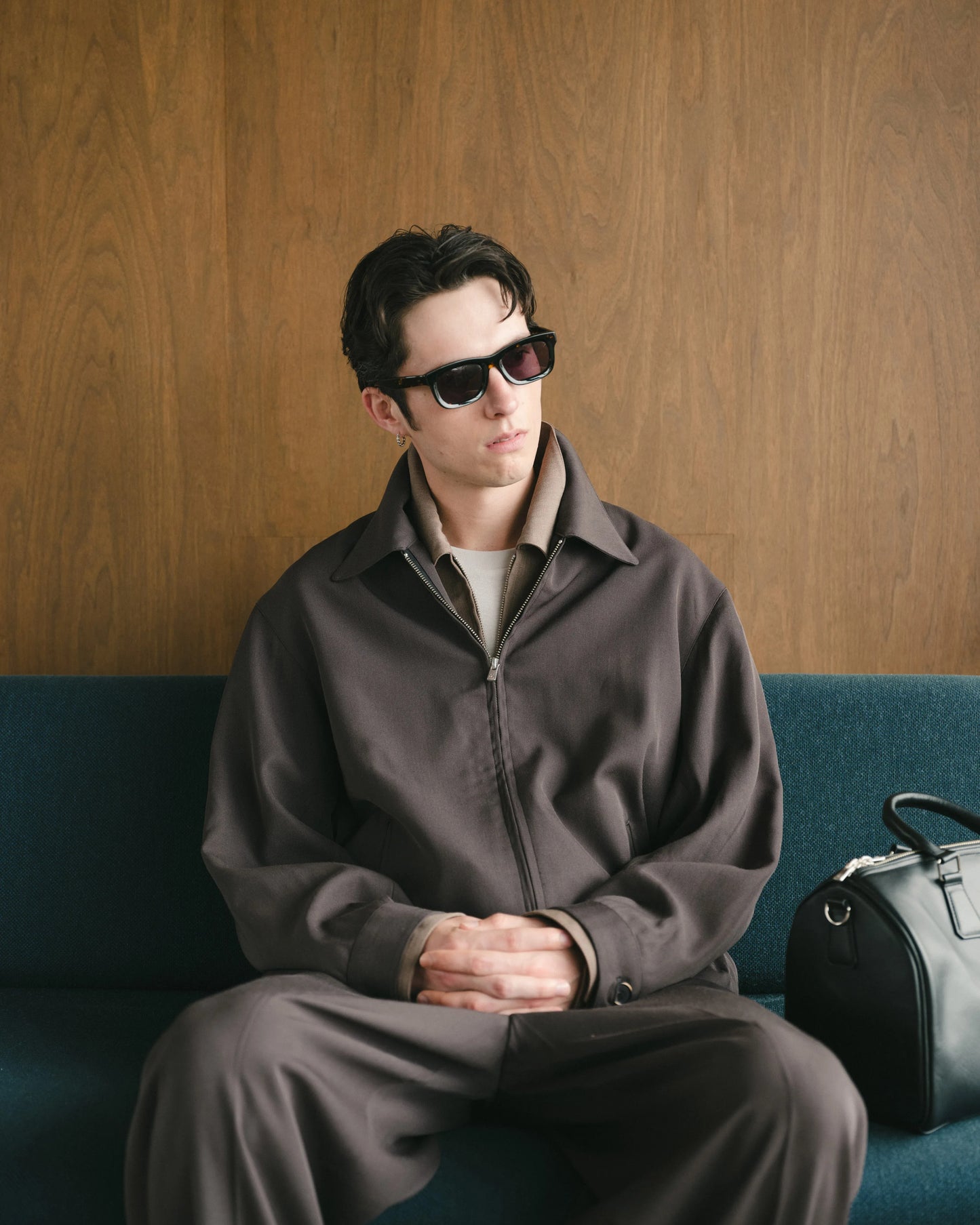 SimplyComplicated - EVERYDAY VIRGIN WOOL SHIRT JACKET - CHARCOAL