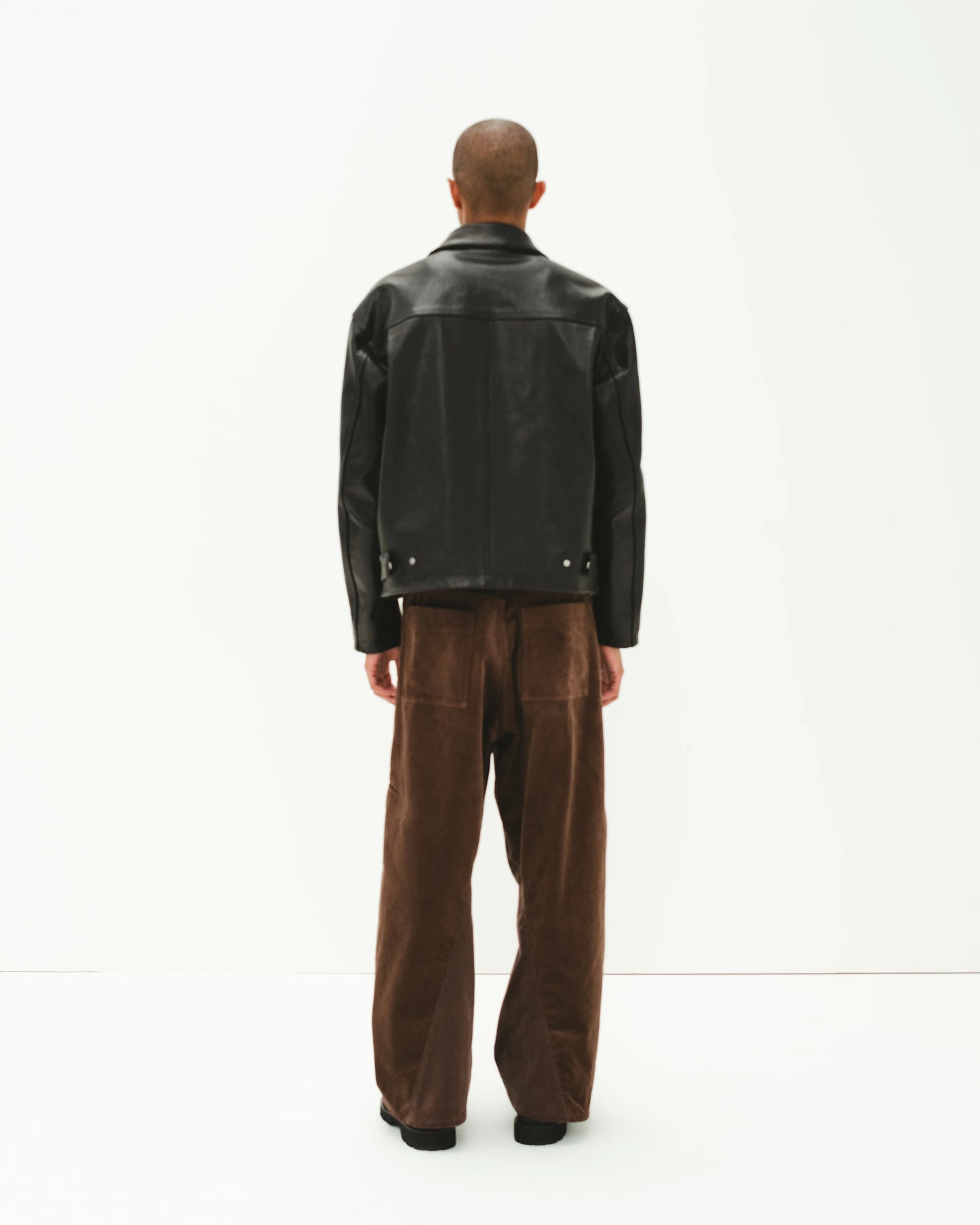 SimplyComplicated - CORD TWIST WORK PANTS - BROWN