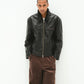 SimplyComplicated - WORKER LEATHER JACKET - BLACK