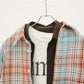 SimplyComplicated - FLANNEL CHECK OVER SHIRT - PLAID CHECK