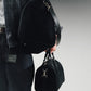 SimplyComplicated - TRAVELER LEATHER TAG - BLACK