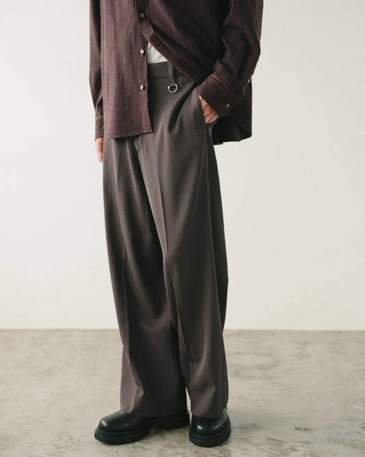 SimplyComplicated - EVERYDAY VIRGIN WOOL TROUSERS - CHARCOAL