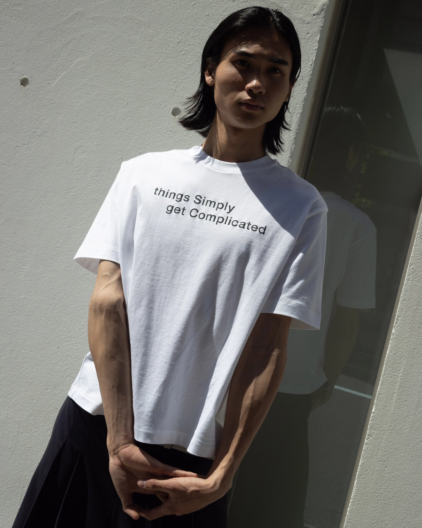 SimplyComlicated - MESSAGE TEE - WHITE