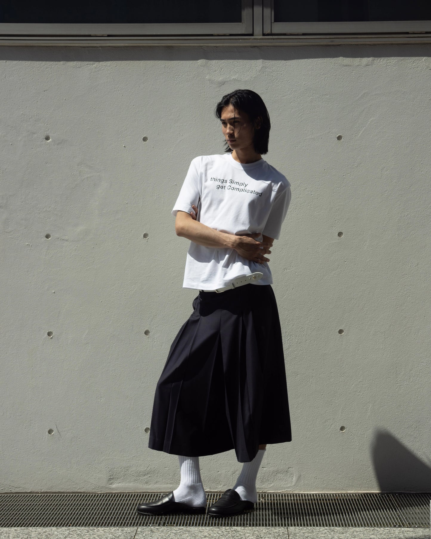 SimplyComlicated - MESSAGE TEE - WHITE