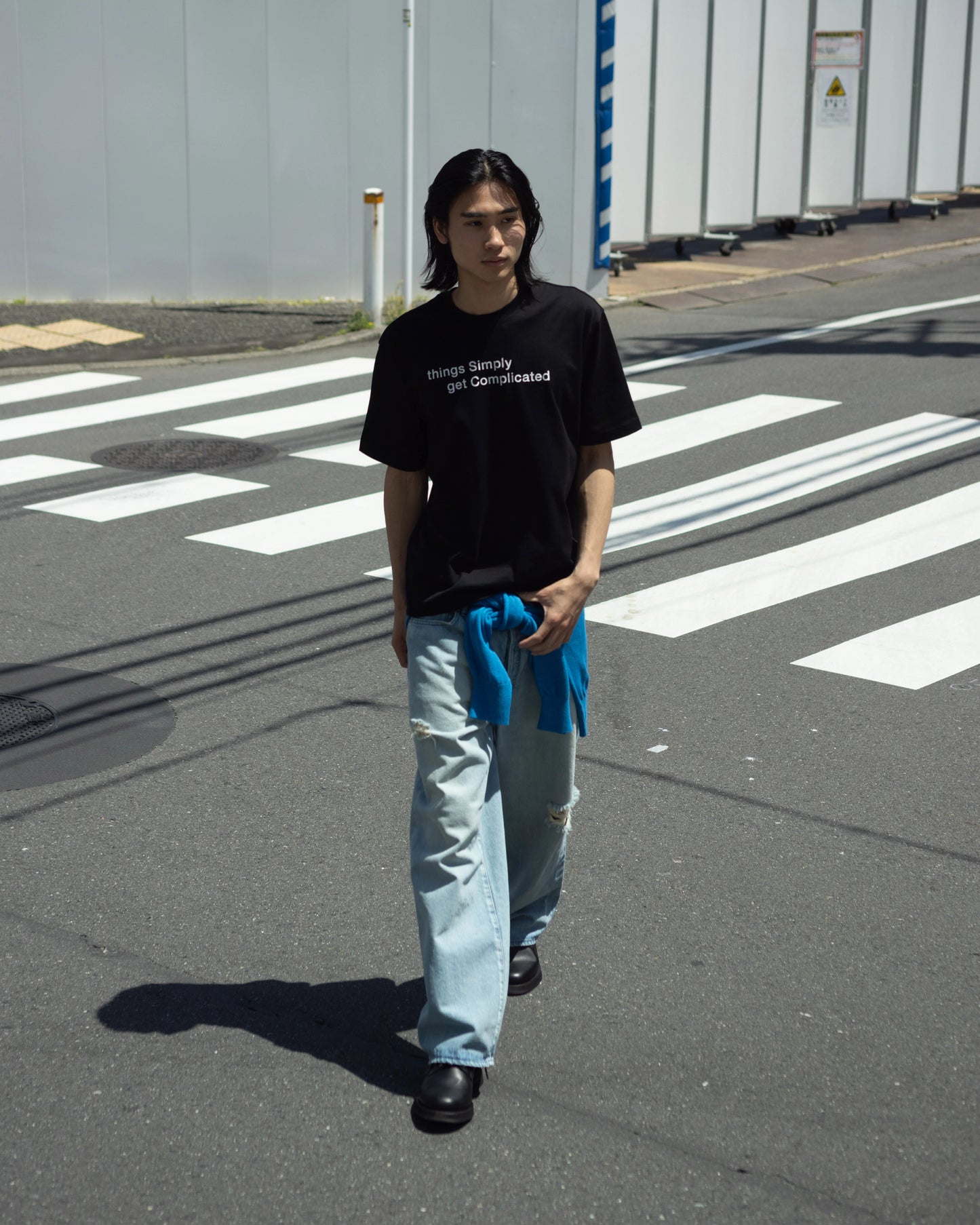 SimplyComlicated - MESSAGE TEE - BLACK