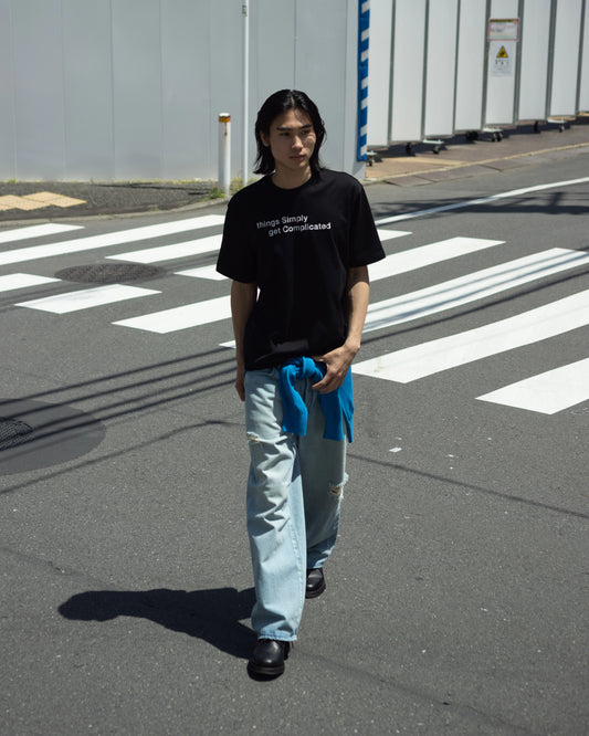 SimplyComlicated - MESSAGE TEE - BLACK