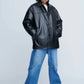 INSCRIRE - Leather Jacket - BLACK