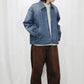 INSCRIRE - Used Denim Zip Up Blouson - DK.BLUE USED