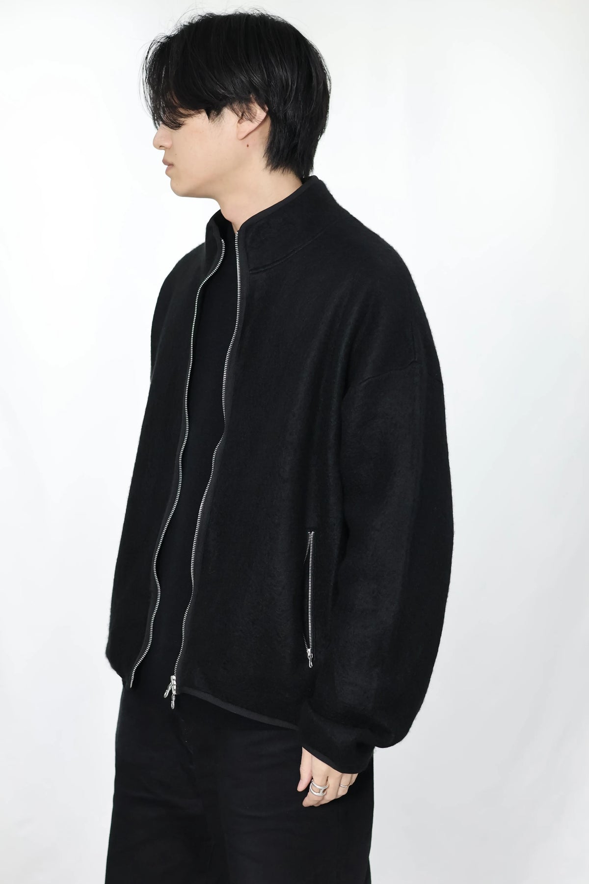 KANEMASA PHIL. - 5G×22G Cashmere Fur Blouson - BLACK