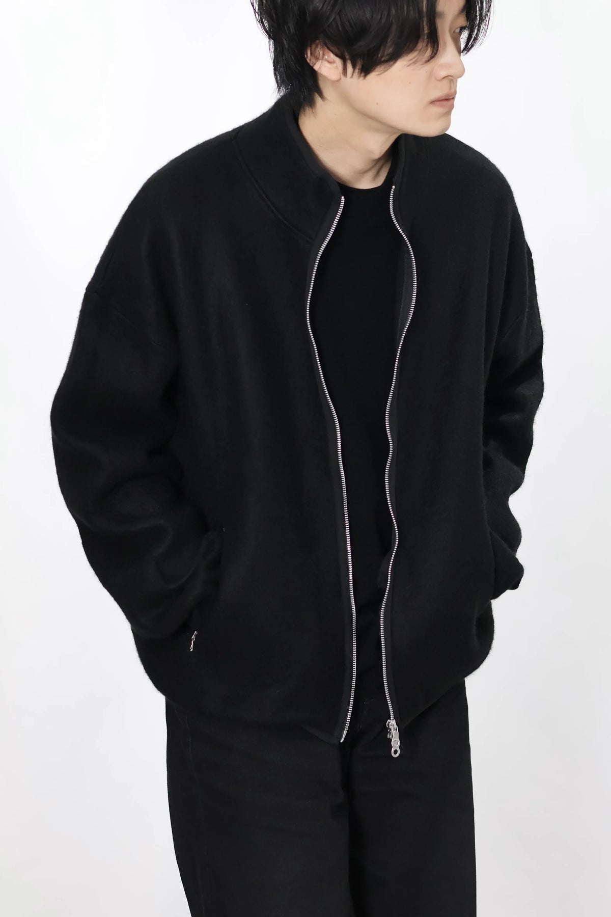 KANEMASA PHIL. - 5G×22G Cashmere Fur Blouson - BLACK