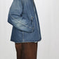 INSCRIRE - Used Denim Zip Up Blouson - DK.BLUE USED