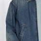 INSCRIRE - Used Denim Zip Up Blouson - DK.BLUE USED