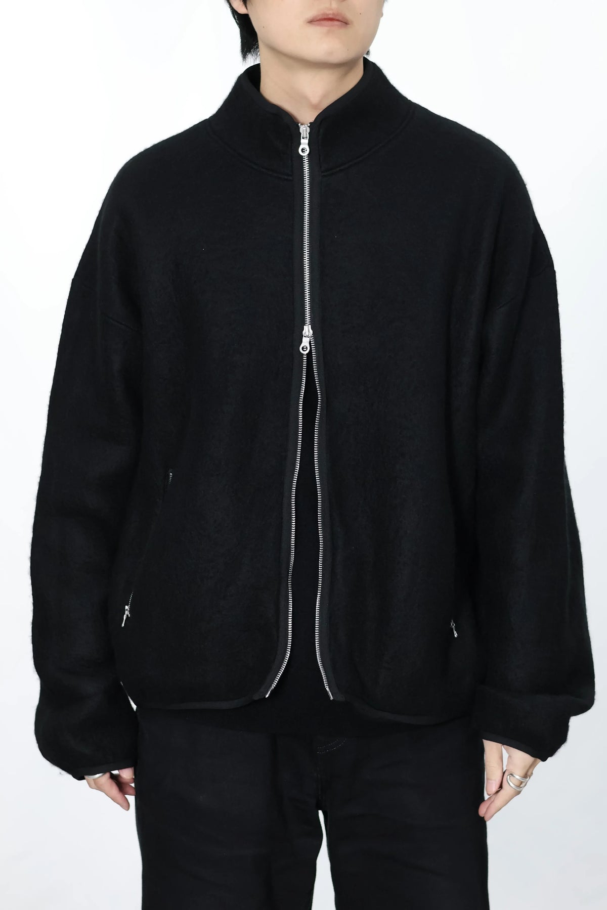 KANEMASA PHIL. - 5G×22G Cashmere Fur Blouson - BLACK