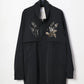 TANAKA - TRACK HALF COAT - BLACK(FLOWER)