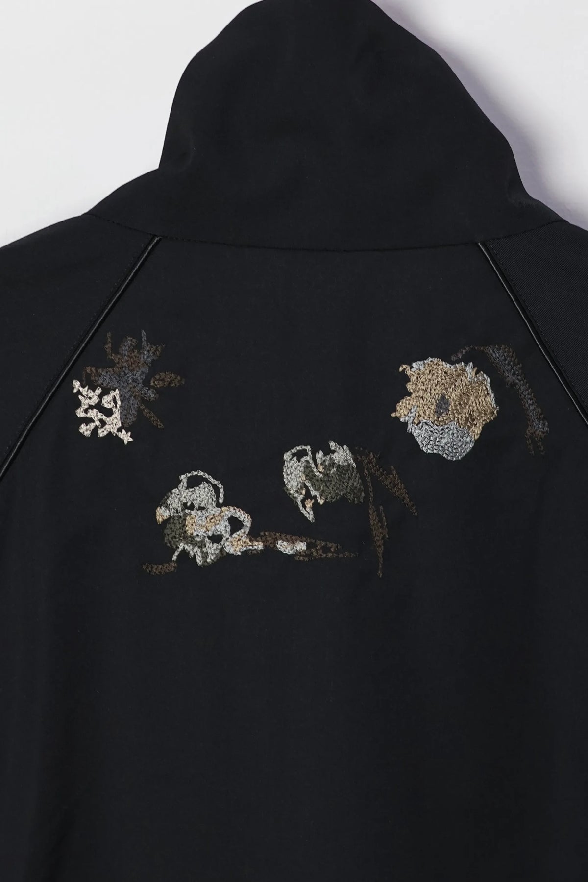 TANAKA - TRACK HALF COAT - BLACK(FLOWER)