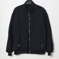 JOHN MASON SMITH / JANE SMITH - NYLON TASLAN REVERSIBLE SHELLED FLEECE JACKET - BLACK