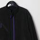 JOHN MASON SMITH / JANE SMITH - NYLON TASLAN REVERSIBLE SHELLED FLEECE JACKET - BLACK